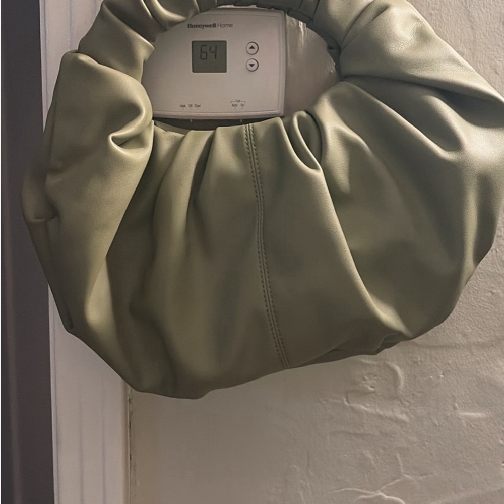 OAK + FORT Olive Green Gathered Hobo Tote